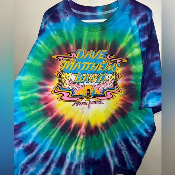 NWOT Dave Matthew 2024 Multicolor TyeDye Tee